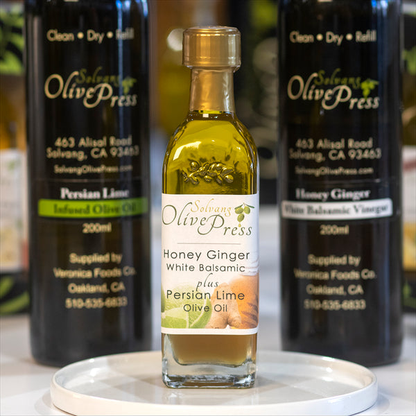 Honey Ginger Balsamic plus Persian Lime Olive Oil 60 ML – Solvang