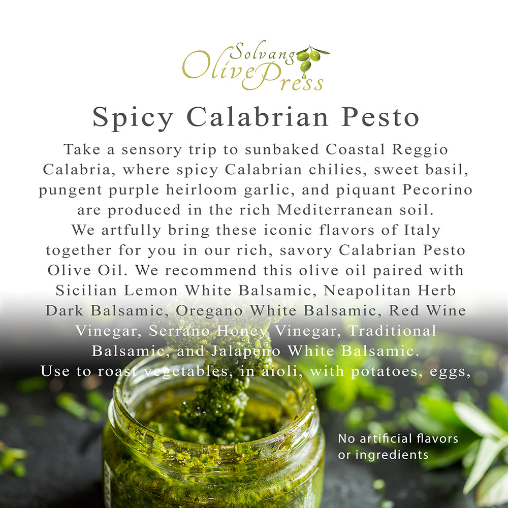 Spicy Calabrian Pesto Infused Olive Oil