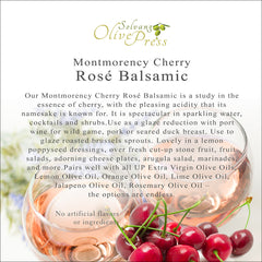 Montmorency Cherry Rosé Aged White Balsamic Vinegar