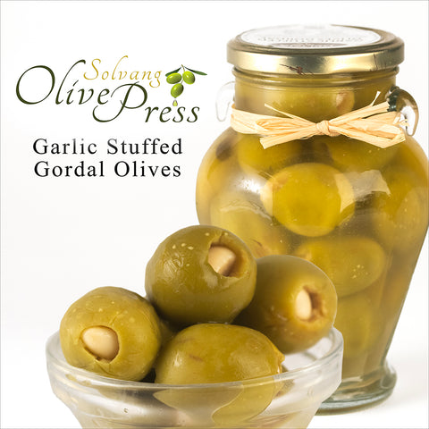 Olives - Gordal Olives Stuffed with Garlic & Green Chile