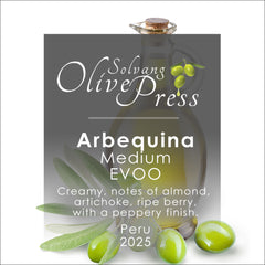 Arbequina Ultra Premium Extra Virgin Olive Oil, Medium Intensity