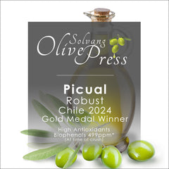 Picual Premium Extra Virgin Olive Oil, Robust Intensity, 490 ppm