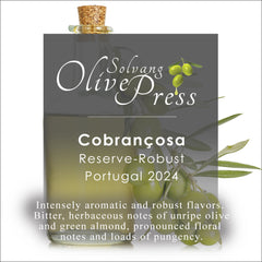 Cobrancosa Premium Extra Virgin Olive Oil, Robust Intensity, 651 ppm