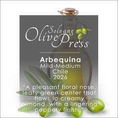 Arbequina Premium Extra Virgin Olive Oil, Mild Intensity 270.8ppm