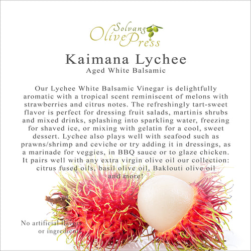 Kaimana Lychee White Balsamic