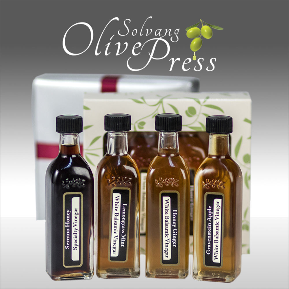 Sicilian Lemon Balsamic Vinegar and Tuscan Herb Olive Oil – Solvang Olive  Press