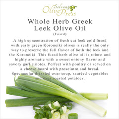 Greek Leek Fused Olive Oil