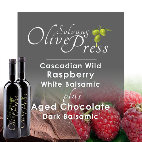 Raspberry Balsamic Vinegar and Dark Chocolate Balsamic Vinegar
