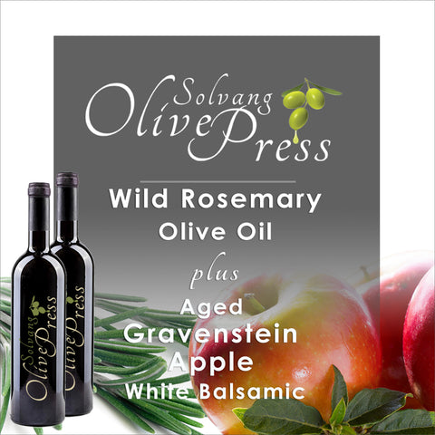 Roasted Sesame Oil and Lemongrass Mint White Balsamic Vinegar