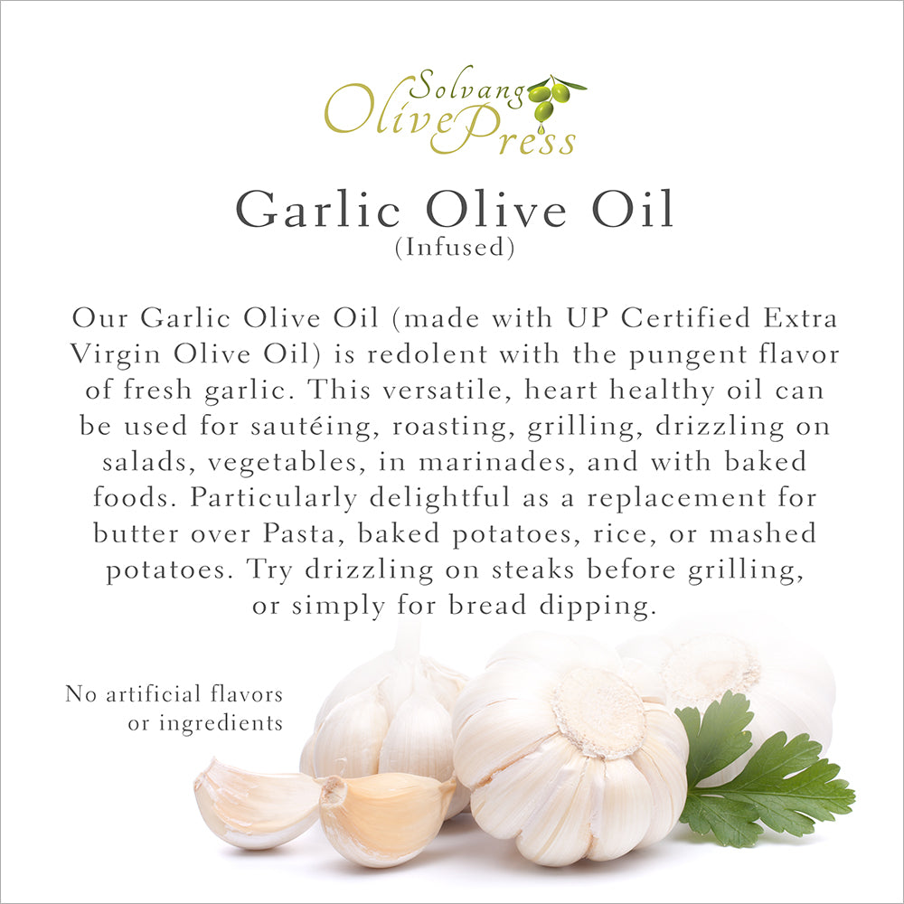 Garlic Infused Olive Oil – Ojai Olive Oil